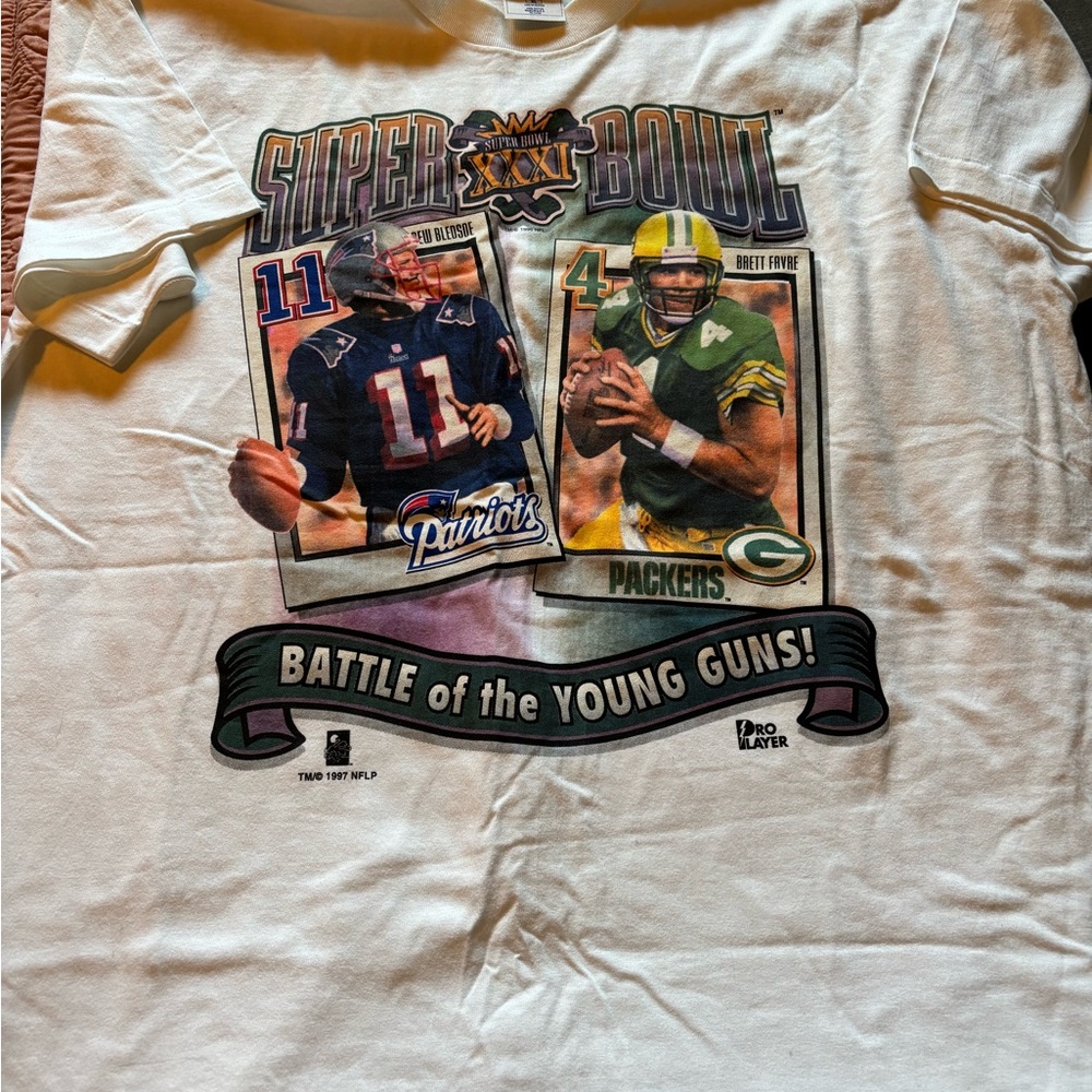 Vintage Packers Pro Player Super Bowl Graphic Tee - White